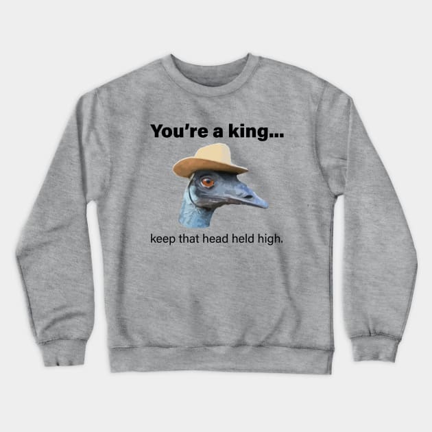 Emu King Crewneck Sweatshirt by JR10